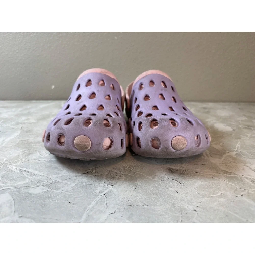 Kids‎ Purple Pink Foam Clogs Slip On Water Shoes HS-508 Size 38